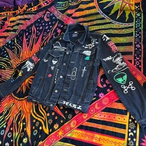 ❤️‍🔥☠️Cool alt/punk thrifted jacket☠️❤️‍🔥